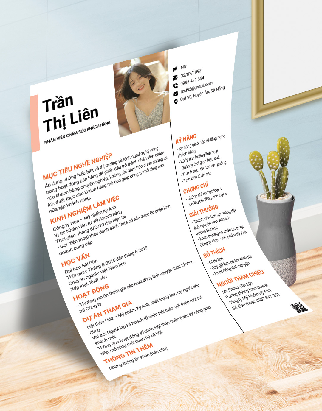mẫu cv