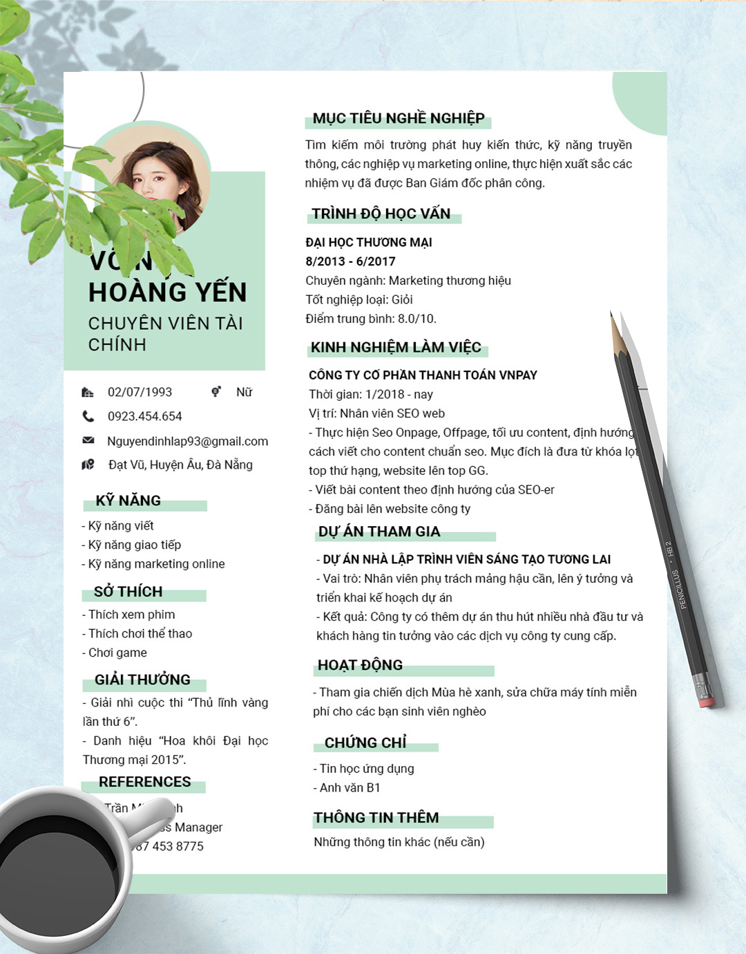 mẫu cv
