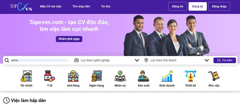 Công cụ tạo CV tiếng Anh chất lượng nhất - Topcvvn là nền tảng hàng đầu