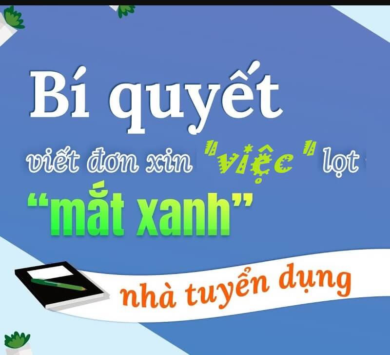 Bí quyết viết đơn xin việc giúp tạo sức hút