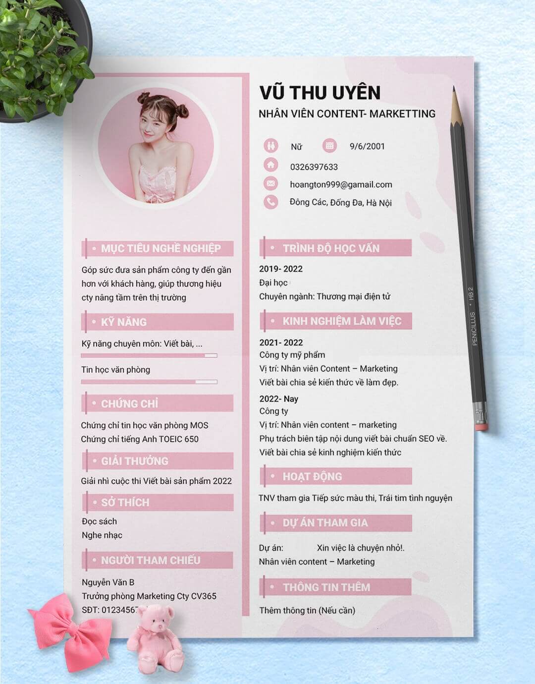 Cách viết CV marketing hiệu quả