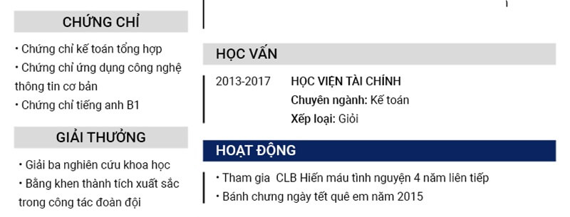 Trình Độ Học Vấn