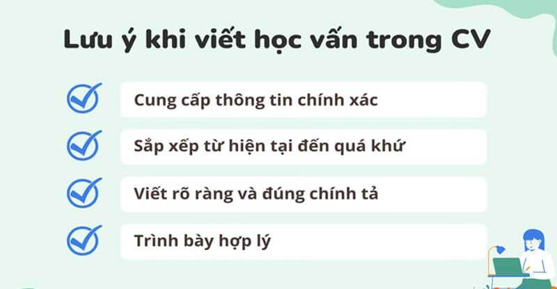 Ghi trình độ học vấn trong CV ngành Xây dựng
