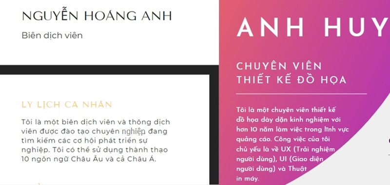 Nội dung giới thiệu bản thân rất quan trọng