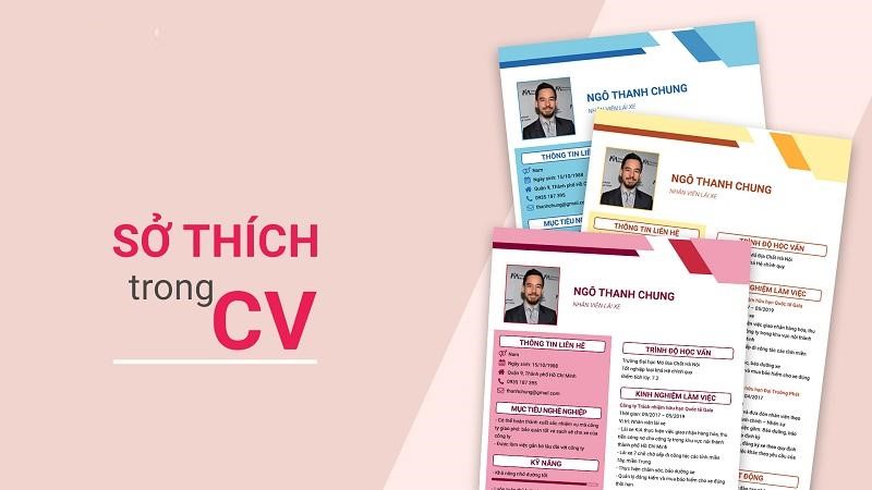 Sở thích trong CV