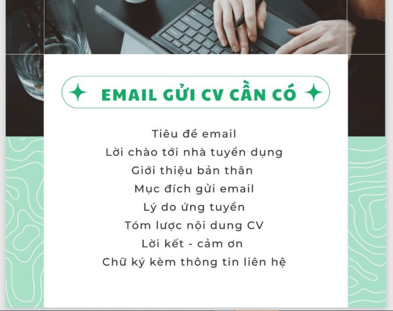Email gửi CV xin việc bao gồm những nội dung gì