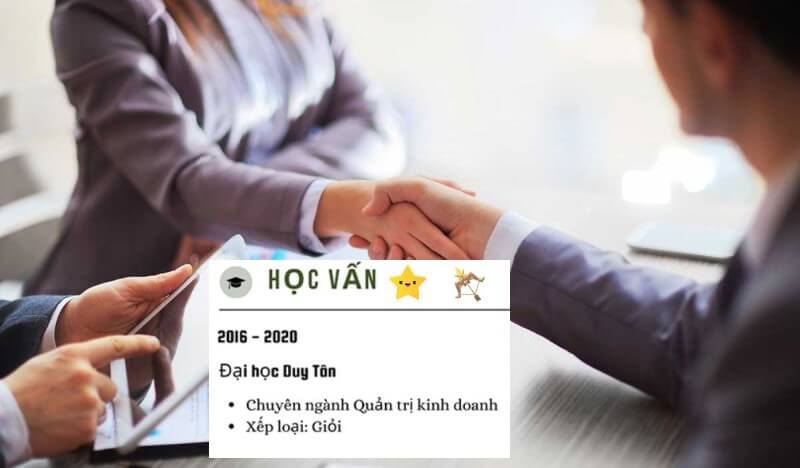 Nên viết phần học vấn như thế nào trong CV kinh doanh