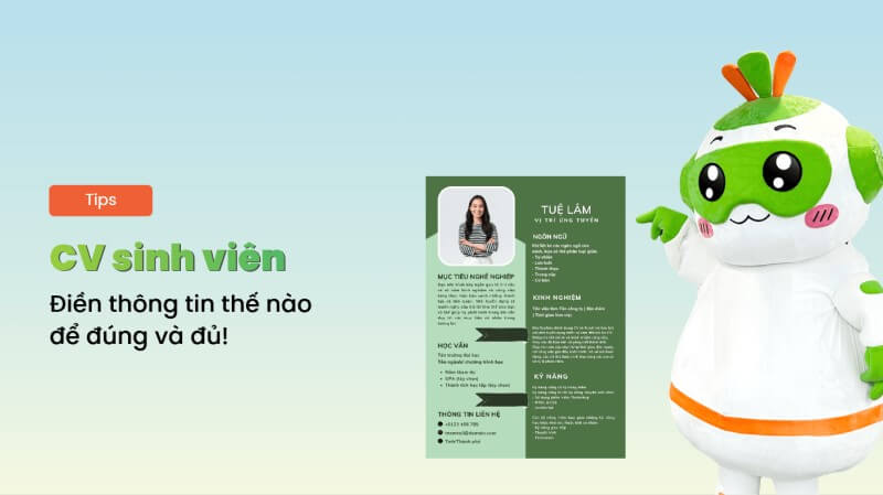 Hướng dẫn viết CV xin việc cho sinh viên đơn giản nhưng thu hút